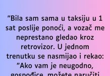“Bila sam sama u taksiju u 1 sat poslije ponoći…”