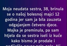 “Moja neudata sestra, 38, brinula se o našoj bolesnoj majci 12 godina…”