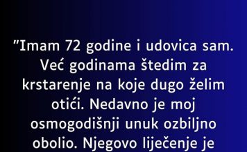 “Imam 72 godine i udovica sam…”