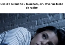Ukoliko se budite u toku noći, ovu stvar ne treba da radite