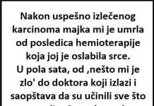 ‘Nakon uspešno izlečenog karcinoma majka mi je umrla’