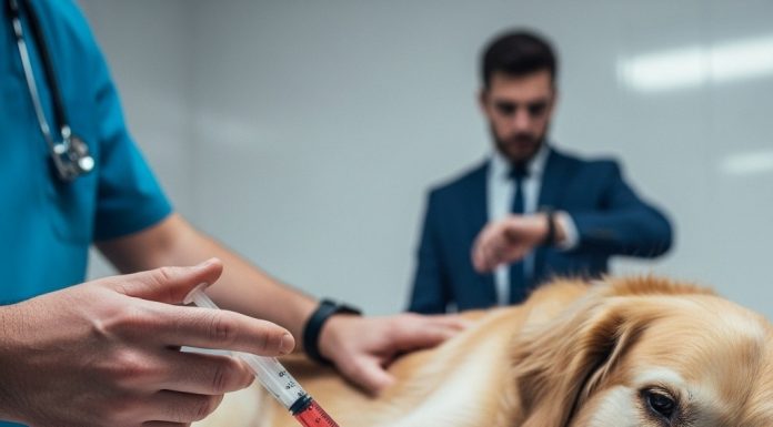 Nakon očeve smrti, sin je hteo da uspava njegovog starog, slepog psa: Veterinar je pripremio injekciju, a onda je ispod krzna napipao čip koji je otkrio tajnu o psu.