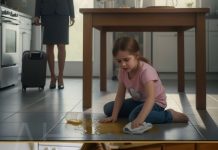 Vratila sam se s putovanja dan ranije i zatekla svoju devetogodišnju kćer samu, na rukama i koljenima, kako čisti pod u kuhinji, jer su moji svekrva i svekar mislili da joj “treba disciplina”.