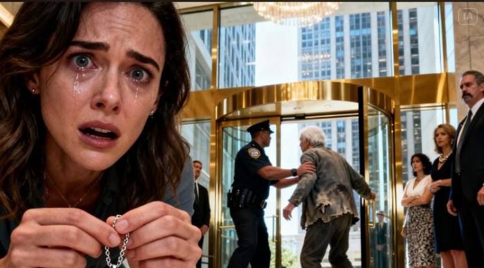 bogati stanari posmatrali sa samozadovoljnim izrazom. Pokušala sam da nateram sebe da odem… dok nisam videla šta je ispalo na mermerni pod: ogrlica.