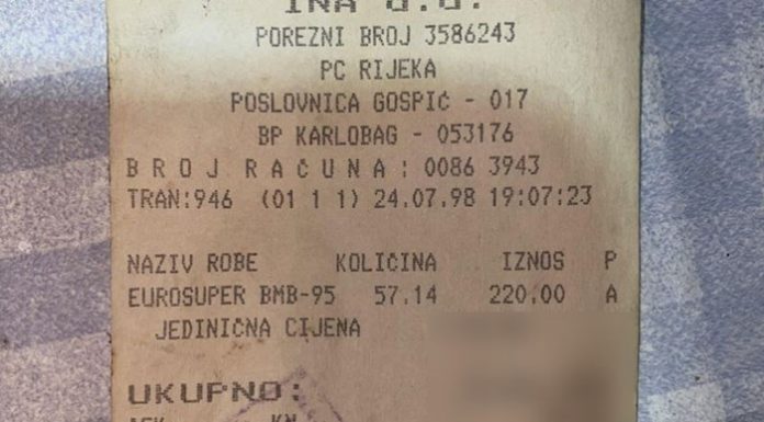 Čovjek je pronašao račun s benzinske iz 1998., šokirat će vas koliko je gorivo tada koštalo!