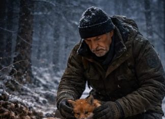 Čudesno spasavanje u tajgi: Šumar pomogao promrzlim lisičićima pored stradale majke