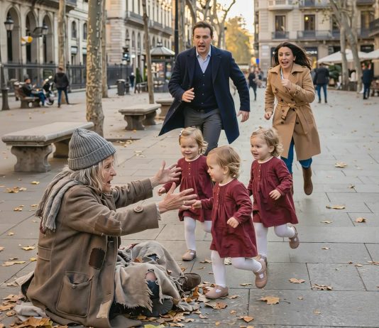 Tri slepe devojčice pozvale su beskućnicu „bakom” — a ono što je usledilo ostavilo je njihovog oca bez reči