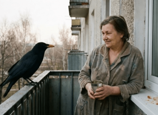 Žena je svakog dana šest godina hranila istog vranu na svom balkonu: ali jednog dana ptica jednostavno nije došla, a ubrzo je žena saznala strašnu istinu 😢😲