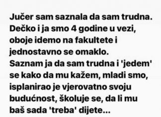 Ostala je trudna I rešila je da kaže dečku. Ali ono što joj je rekao nakon toga će pamtiti dok je živa! Ostala je trudna I rešila je da kaže dečku. Ali ono što joj je rekao nakon toga će pamtiti dok je živa! - featured image