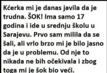 Kćerka mi je danas javila da je trudna. Kćerka mi je danas javila da je trudna. - featured image