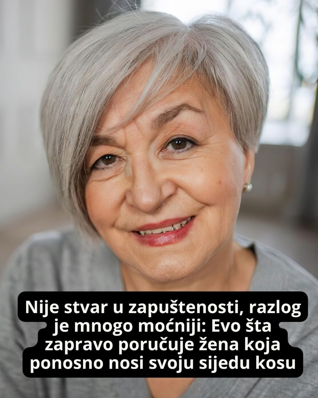 Nije stvar u zapuštenosti, razlog je mnogo moćniji: Evo šta zapravo poručuje žena koja ponosno nosi svoju sijedu kosu - featured image