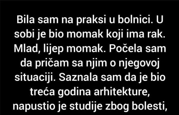 ”Bila sam na praksi u bolnici ”