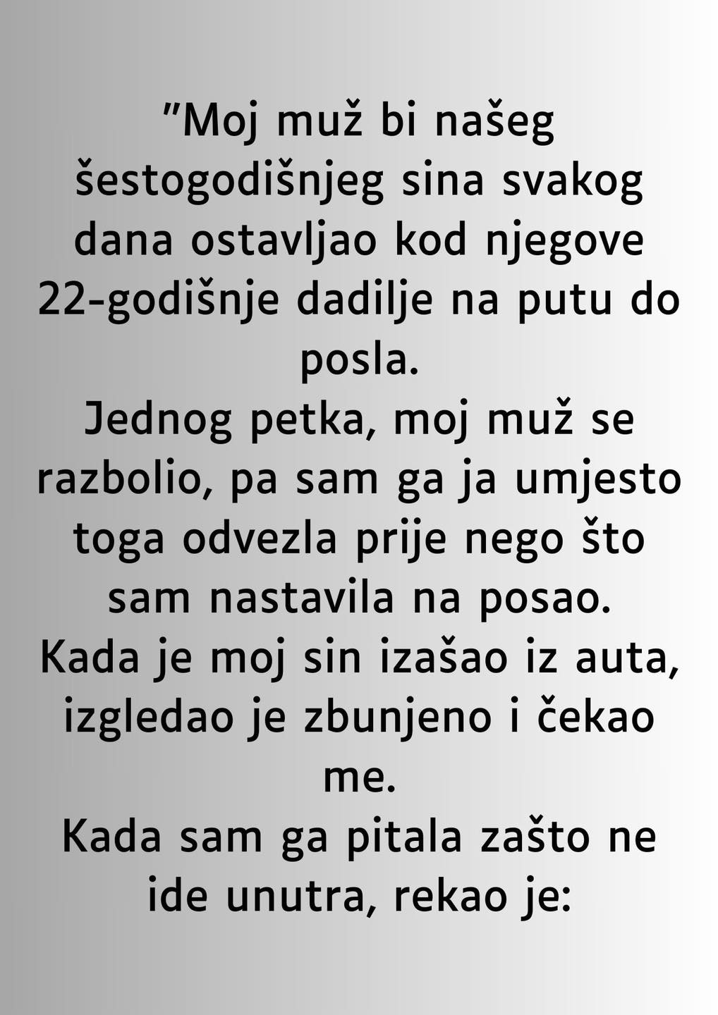 “Moj muž bi našeg šestogodišnjeg sina svakog dana ostavljao kod njegove 22-godišnje dadilje…” - featured image