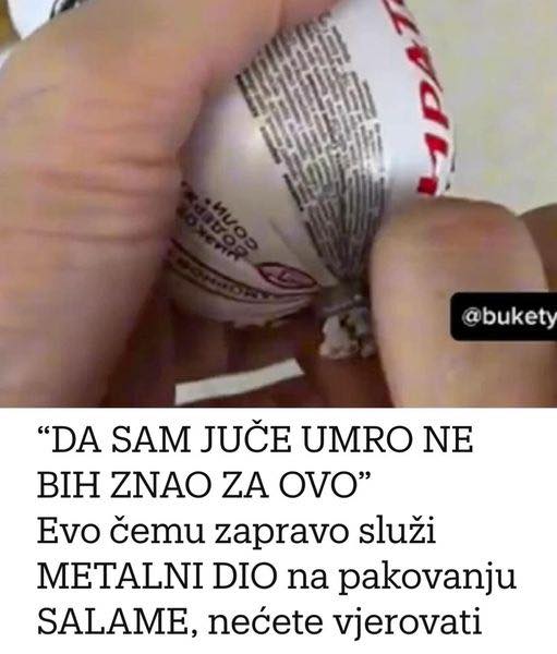 Evo čemu metalni dio na pakiranju salame zapravo služi - featured image Evo čemu metalni dio na pakiranju salame zapravo služi - featured image