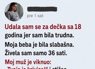 Udala se sa 18 zbog trudnoće, a onda doživjela najveći gubitak: Podršku je dobila od potpunog stranca Udala se sa 18 zbog trudnoće, a onda doživjela najveći gubitak: Podršku je dobila od potpunog stranca - featured image