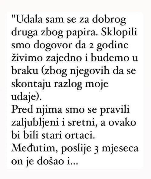 “Udala sam se za dobrog druga zbog papira” - featured image