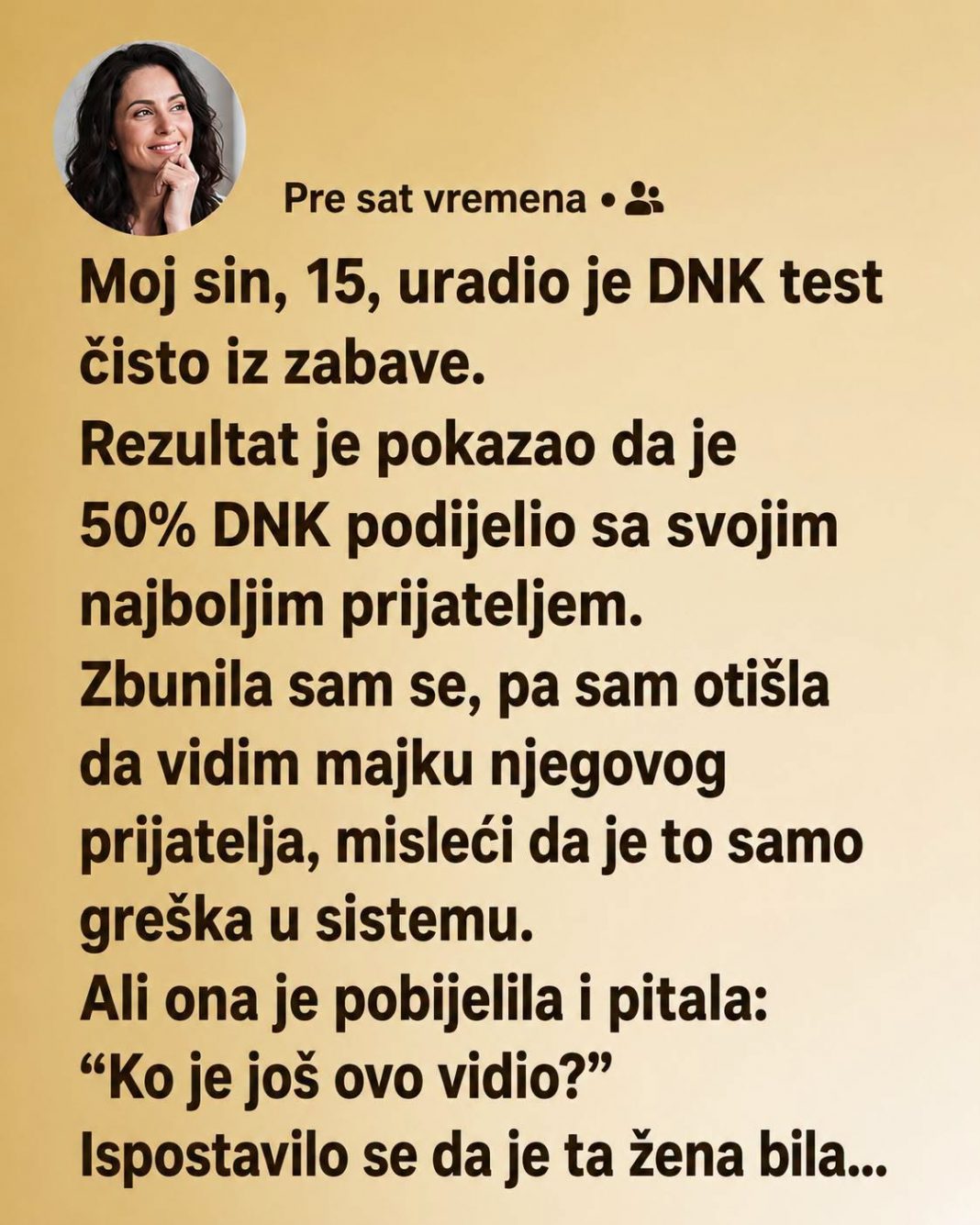 DNK test iz radoznalosti promijenio je živote dvije porodice: Neočekivano otkriće donijelo teške odluke - featured image DNK test iz radoznalosti promijenio je živote dvije porodice: Neočekivano otkriće donijelo teške odluke - featured image