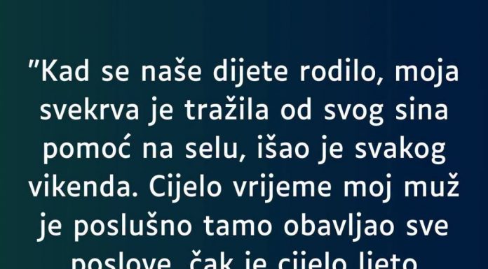 Kada je stigla beba, svekrva je tražila sina samo za sebe: Priča mlade majke pokrenula je veliku raspravu o granicama u porodici Kada je stigla beba, svekrva je tražila sina samo za sebe: Priča mlade majke pokrenula je veliku raspravu o granicama u porodici - featured image