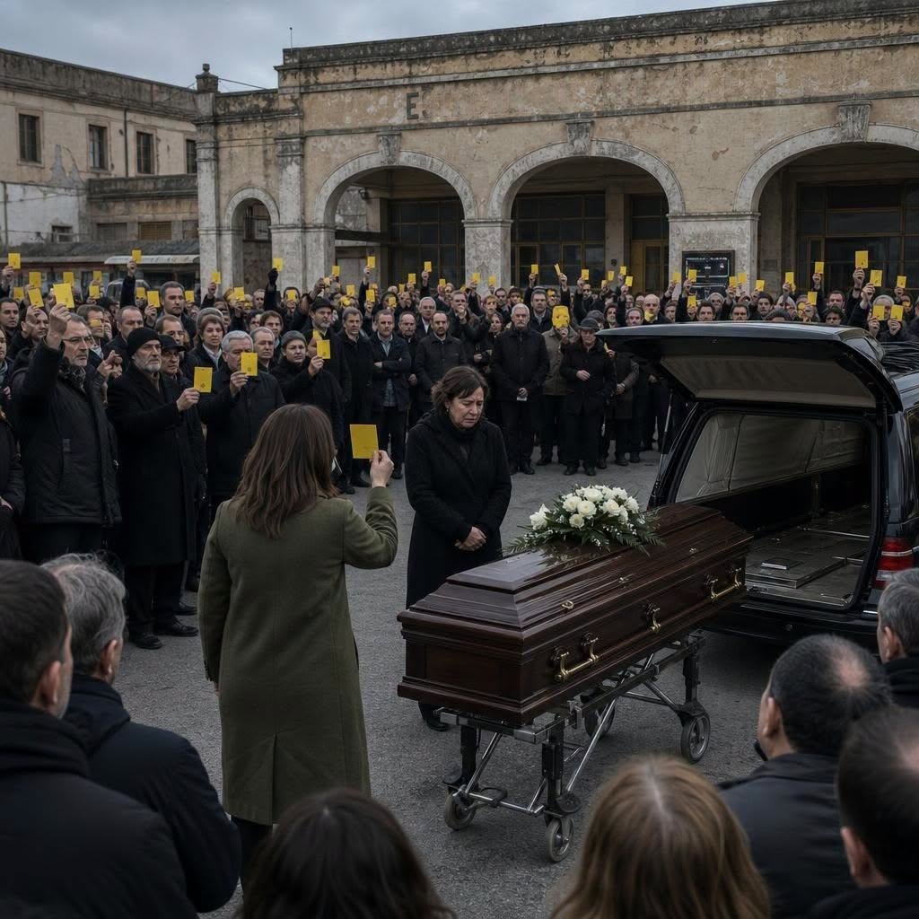 POGREBNA POVORKA MOGA SUPRUGA ZAUSTAVILA SE ISPRED NAPUŠTENOG AUTOBUSNOG KOLODVORA… A VIŠE OD STOTINU LJUDI ISTODOBNO JE PODIGNULO ISTU VRSTU ŽUTE KARTE KOJU JE ON ČUVAO TRIDESET GODINA. MISLILA SAM DA JE TO SAMO POSLJEDNJI POZDRAV, SVE DOK JEDNA MLADA ŽENA NIJE PRIŠLA LIJESU I REKLA: „OBEĆAO JE DA ĆE TI OTKRITI ISTINU PRIJE NEGO ŠTO UMRE.“ - featured image POGREBNA POVORKA MOGA SUPRUGA ZAUSTAVILA SE ISPRED NAPUŠTENOG AUTOBUSNOG KOLODVORA… A VIŠE OD STOTINU LJUDI ISTODOBNO JE PODIGNULO ISTU VRSTU ŽUTE KARTE KOJU JE ON ČUVAO TRIDESET GODINA. MISLILA SAM DA JE TO SAMO POSLJEDNJI POZDRAV, SVE DOK JEDNA MLADA ŽENA NIJE PRIŠLA LIJESU I REKLA: „OBEĆAO JE DA ĆE TI OTKRITI ISTINU PRIJE NEGO ŠTO UMRE.“ - featured image