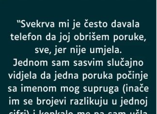 “Svekrva mi je često davala telefon da joj obrišem poruke, sve, jer nije umjela…” “Svekrva mi je često davala telefon da joj obrišem poruke, sve, jer nije umjela…” - featured image