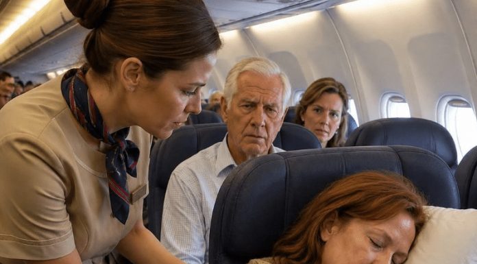 Spavala je na sjedalu 8A dok kapetan nije preko razglasa upitao ima li među putnicima borbenih pilota — tada je žena koju su godinama nazivali kukavicom ustala, a jedan čovjek iza nje problijedio Spavala je na sjedalu 8A dok kapetan nije preko razglasa upitao ima li među putnicima borbenih pilota — tada je žena koju su godinama nazivali kukavicom ustala, a jedan čovjek iza nje problijedio - featured image