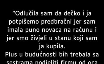 “Odlučila sam da dečko i ja potpišemo predbračni…” “Odlučila sam da dečko i ja potpišemo predbračni…” - featured image
