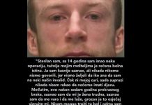 “Sa 14 godina sam imao neku operaciju