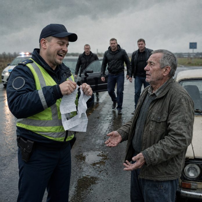Saobraćajni inspektor je pocepao dokumente penzionera i počeo se smijati… Minutu kasnije, trojica u civilu su stigla… 😲😲😲 - featured image Saobraćajni inspektor je pocepao dokumente penzionera i počeo se smijati… Minutu kasnije, trojica u civilu su stigla… 😲😲😲 - featured image