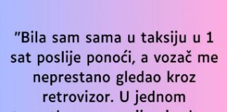 “Bila sam sama u taksiju u 1 sat poslije ponoći…” “Bila sam sama u taksiju u 1 sat poslije ponoći…” - featured image