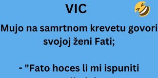 VIC DANA: Mujo na samrtnom krevetu… VIC DANA: Mujo na samrtnom krevetu… - featured image