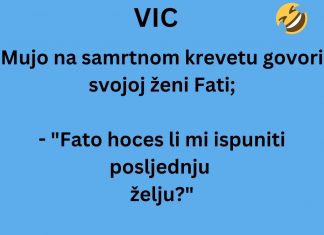 VIC DANA: Mujo na samrtnom krevetu… VIC DANA: Mujo na samrtnom krevetu… - featured image