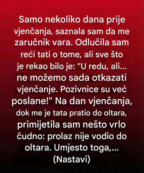 Na dan vjenčanja izabrala sam druga vrata i započela novi život - featured image Na dan vjenčanja izabrala sam druga vrata i započela novi život - featured image