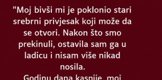“Moj bivši mi je poklonio stari srebrni privjesak…” “Moj bivši mi je poklonio stari srebrni privjesak…” - featured image