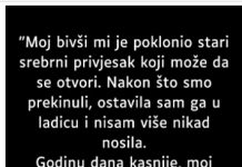 “Moj bivši mi je poklonio stari srebrni privjesak…” “Moj bivši mi je poklonio stari srebrni privjesak…” - featured image