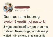 Donirala sam bubreg svojoj pastorki, a onda su ona i moj muž nestali iz mog života